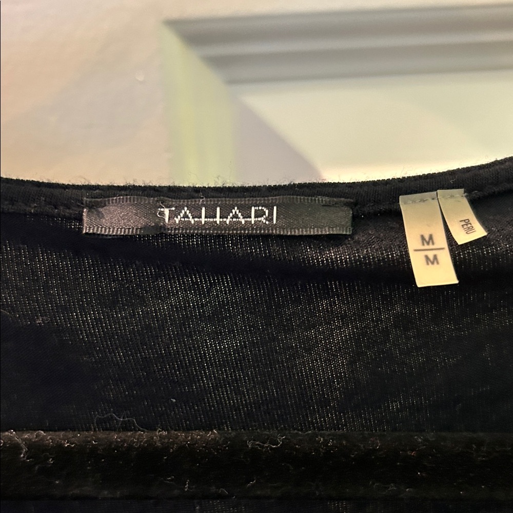 Tahari Midnight Black Blouse